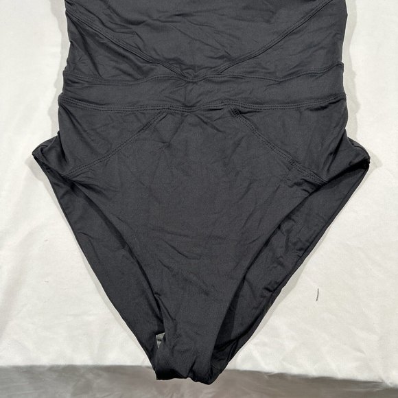 NWT Becca [ Large ] Emma Color‎ Code Solid Tie Shoulder One Piece Swimsuit #5667 - Picture 5 of 13